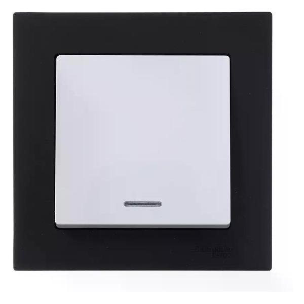 Изображение товара Выключатель механический Schneider Electric Выключатель одноклавишный с подсветкой