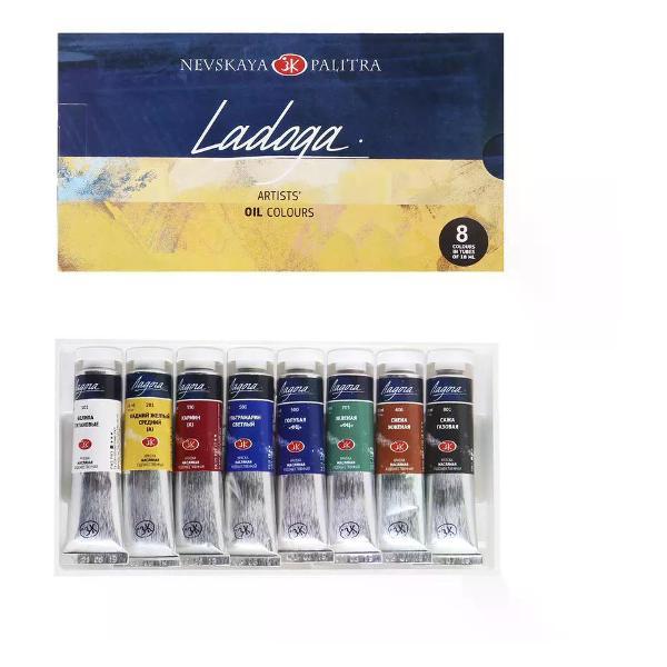 Изображение товара Краска штемпельная Невская палитра Краска масляная 18 мл 8 цветов