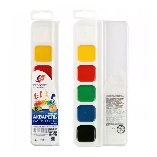 Изображение товара Краска штемпельная Луч Краски для рисования 6 цветов
