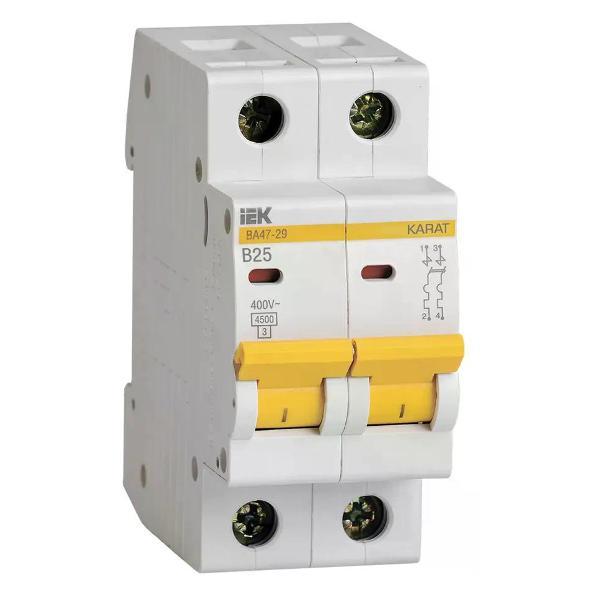 Изображение товара Автоматический выключатель NO NAME Выключатель автоматический 2п 25 А В