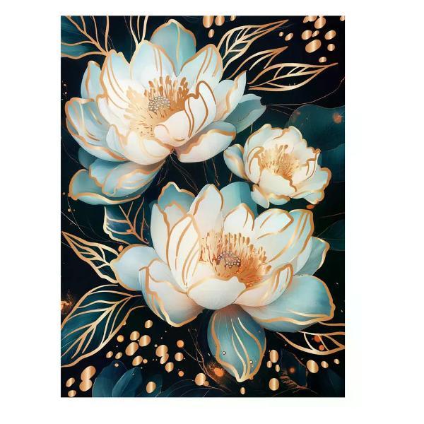 Изображение товара Картина, раскраска по номерам NO NAME Картина по номерам на холсте цветы