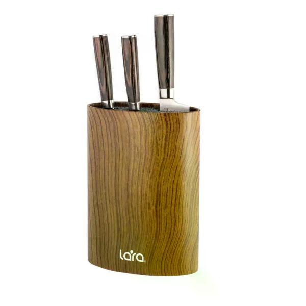 Изображение товара Подставка для ножей Lara LR05-101 LARA Wood Подставка для ножей овальная Soft touch