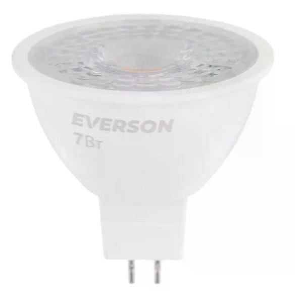 Изображение товара Умная лампочка EVERSON Светодиодная лампа 7 Вт GU5,3 3000 К