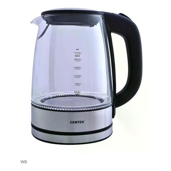 Изображение товара Электрочайник Centek Чайник электрический стеклянный 1.7 л