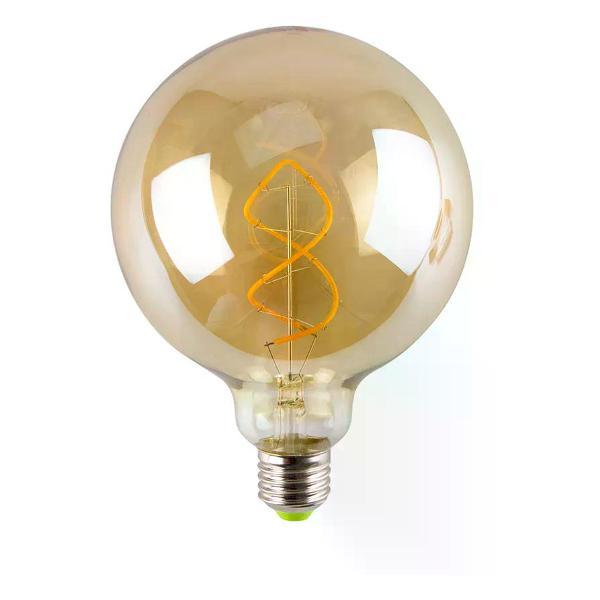 Изображение товара Умная лампочка Navigator Светодиодная лампа Винтаж спираль 4 Вт Е27 G125 теплый свет