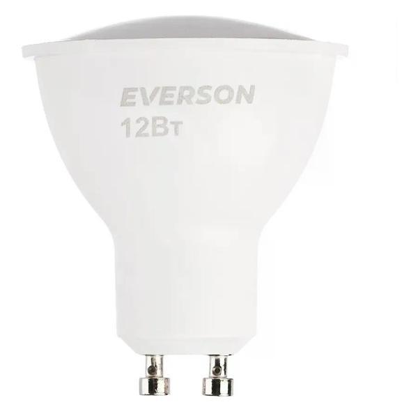 Изображение товара Умная лампочка EVERSON Светодиодная лампа 12 Вт GU10 теплый свет