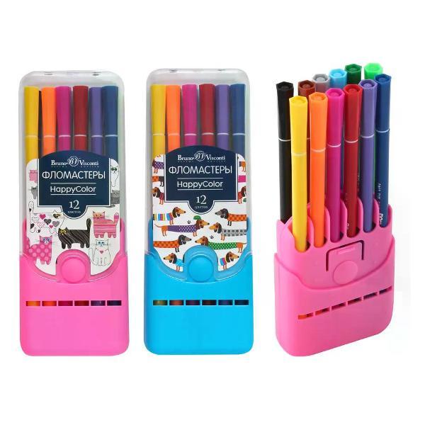 Изображение товара Фломастер BrunoVisconti Фломастеры на водной основе 12 цветов