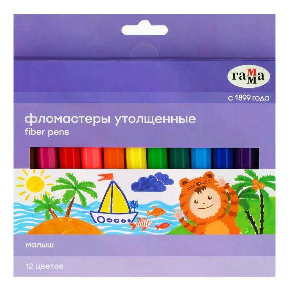 Изображение товара Фломастер NO NAME Фломастеры для рисования 12цв