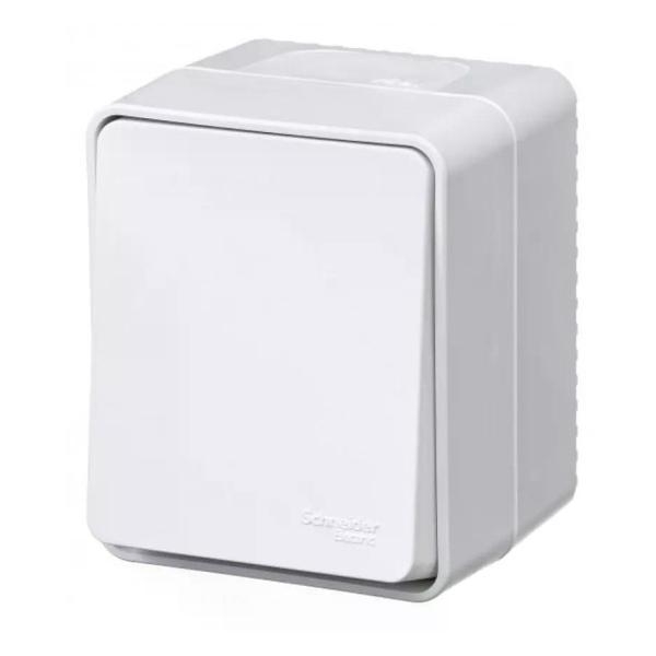 Изображение товара Выключатель механический Schneider Electric Выключатель одноклавишный накладной