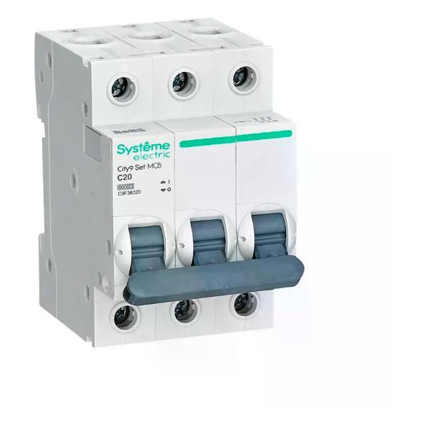 Изображение товара Автоматический выключатель Systeme Electric Выключатель автоматический 3п 6 кА 20 А C