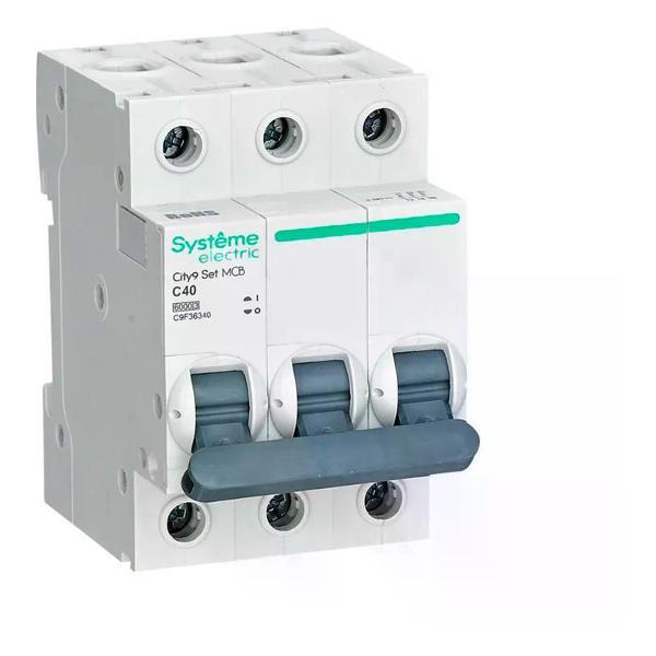 Изображение товара Автоматический выключатель Systeme Electric Выключатель автоматический 3п 6 кА 40 А C