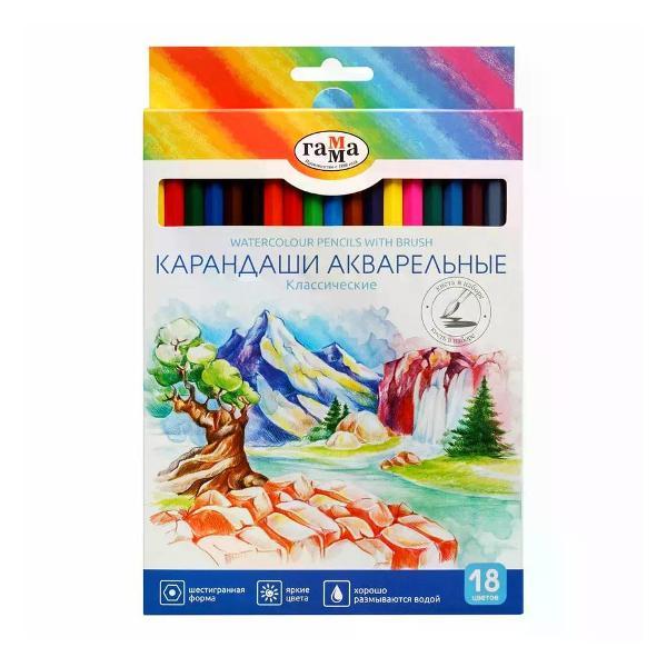 Изображение товара Карандаш Гамма Карандаши цветные 18 цветов