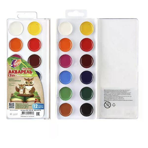 Изображение товара Краска штемпельная Луч Краски для рисования 12 цветов