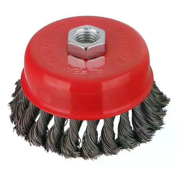 Изображение товара Щетка для УШМ DORN Щетка-насадка для УШМ крученая чашечная М14х100 мм