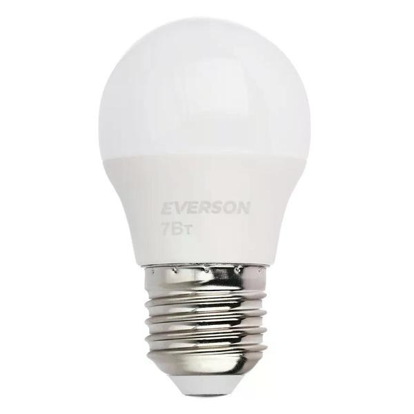 Изображение товара Умная лампочка EVERSON Светодиодная лампа 7 Вт Е27/P дневной свет