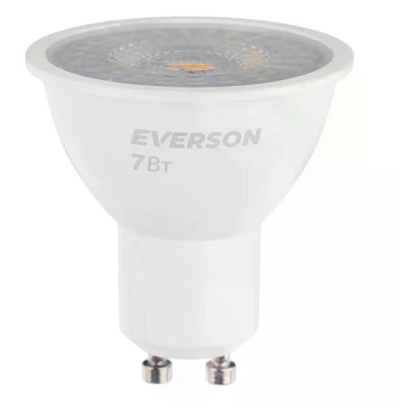 Изображение товара Умная лампочка EVERSON Светодиодная лампа 7 Вт GU10 6500 К