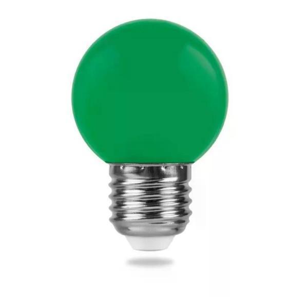 Изображение товара Умная лампочка NO NAME Светодиодная лампа 1 Вт E27 зеленая матовая