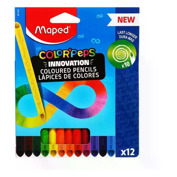 Изображение товара Карандаш MAPED Карандаши цветные 12 цветов цельногрифельные