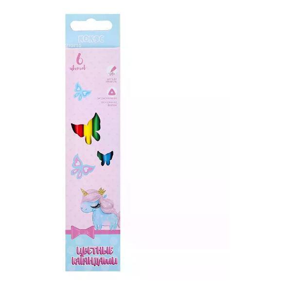 Изображение товара Карандаш Brigfut Карандаши цветные 6 цветов