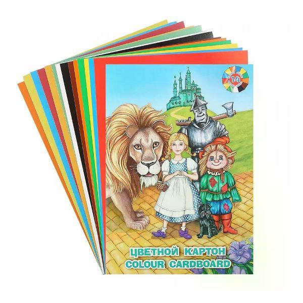 Изображение товара Картон Лилия Холдинг Цветной картон 14 цветов