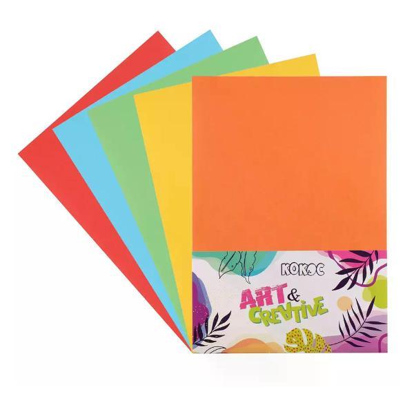 Изображение товара Цветная бумага Brigfut Набор цветной бумаги 5 цветов