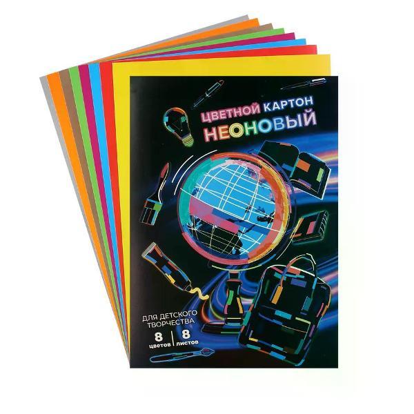 Изображение товара Картон Феникс Цветной картон 8 цветов Изображение товара Картон Феникс Цветной картон 8 цветов