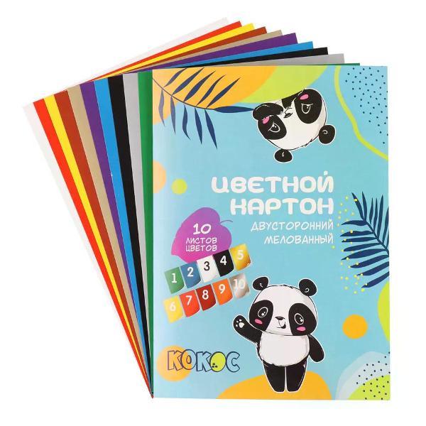 Изображение товара Картон Brigfut Цветной картон 10 цветов