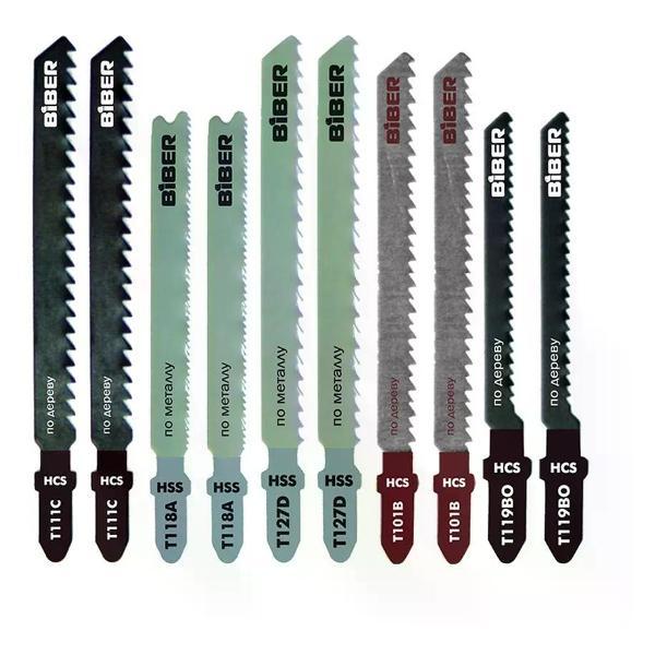 Изображение товара Пилка для лобзика Biber Полотна для лобзика универсальные 10 шт.
