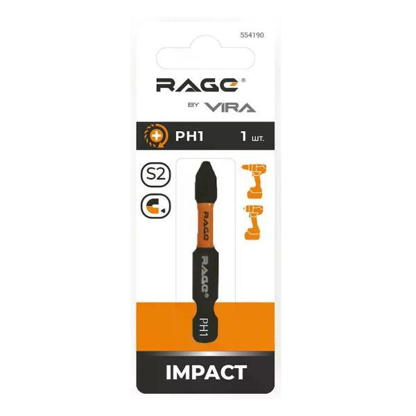 Изображение товара Шуруповерт Rage Бита ударная 554190 PH1x50 мм