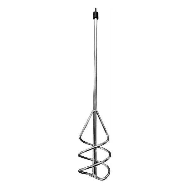 Изображение товара Венчик для строительных миксеров нет бренда Насадка-миксер для гипса 0026-120-600 HEX 120x600 мм, сталь