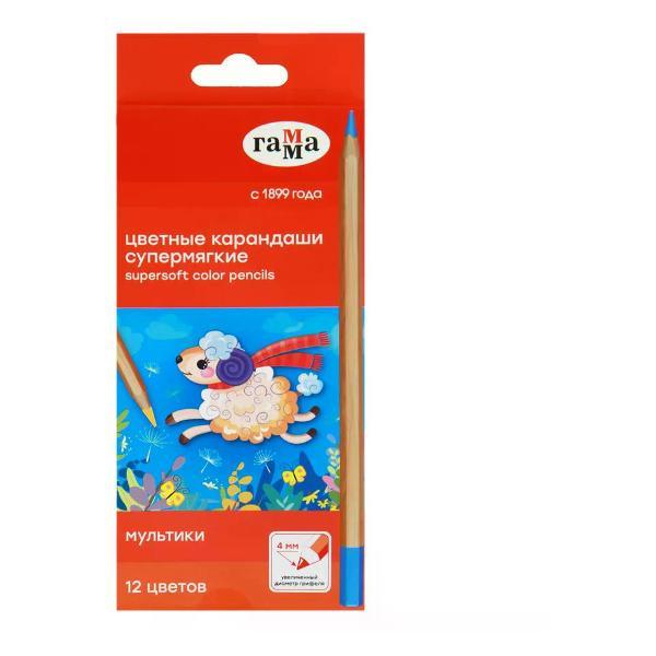 Изображение товара Карандаш Гамма Карандаши цветные 12 цветов
