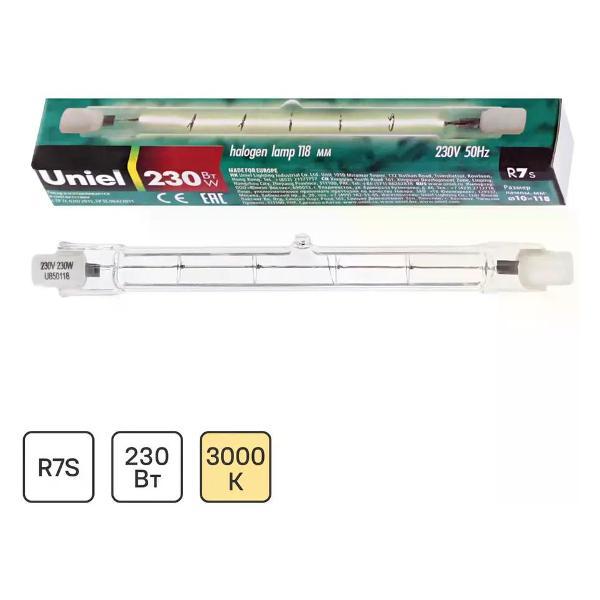 Изображение товара Умная лампочка Uniel Лампа галогенная R7s 230 Вт 118 мм