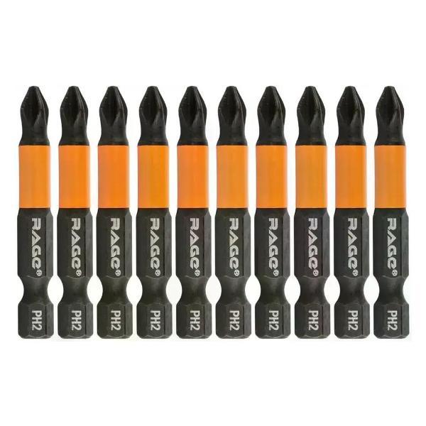 Изображение товара Шуруповерт Rage Бита магнитная 554155 PH2x50 мм, 10 шт.