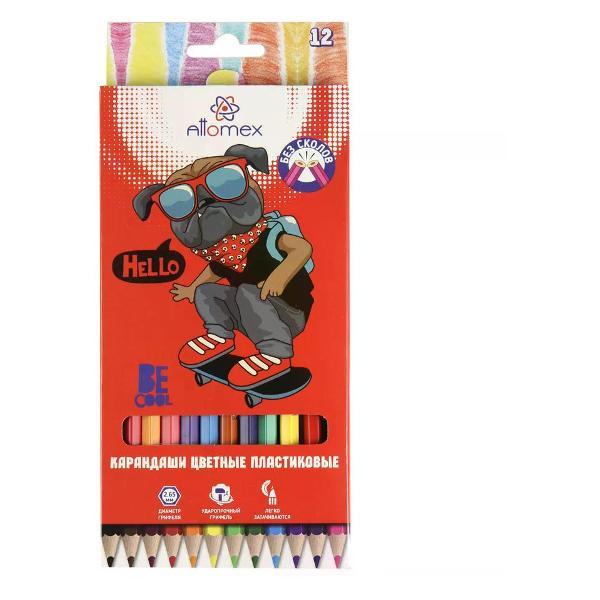 Изображение товара Карандаш ATTOMEX Карандаши цветные 12 цветов