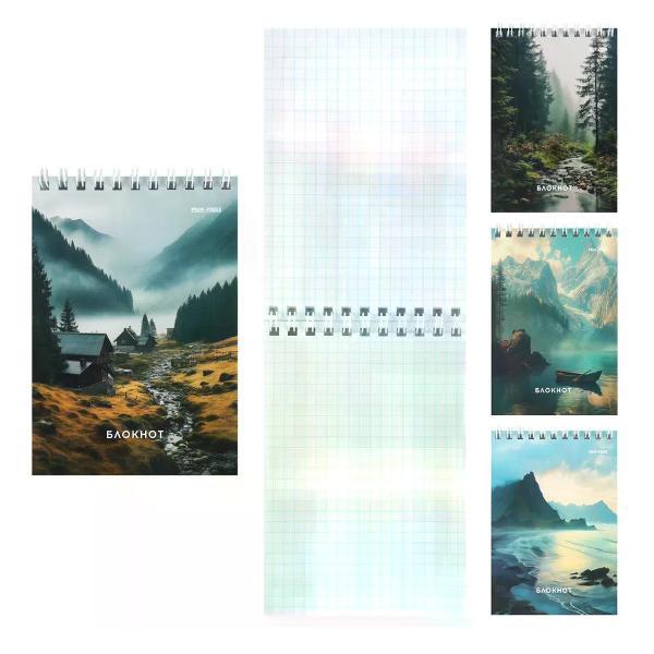 Изображение товара Умный блокнот ПРОФ ПРЕСС Блокнот А6 100*145 мм 40 листов клетка на спирали