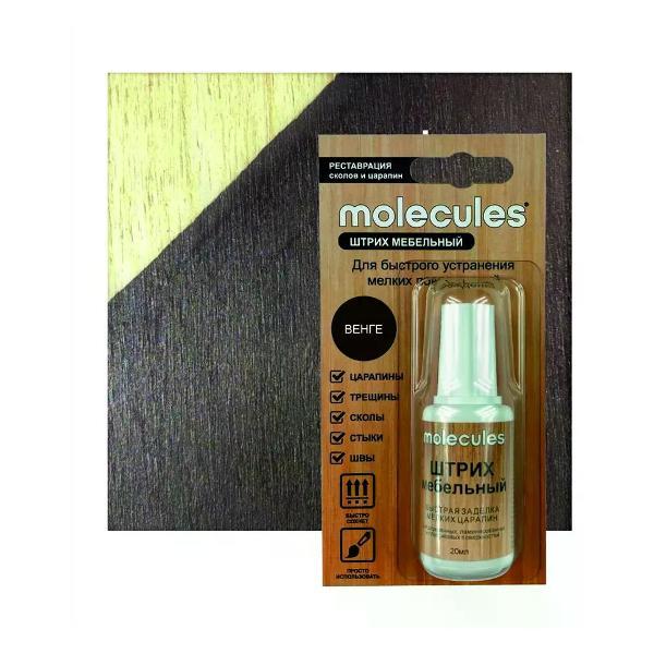 Изображение товара Гель для стирки molecules Штрих мебельный венге 20 мл Изображение товара Гель для стирки molecules Штрих мебельный венге 20 мл