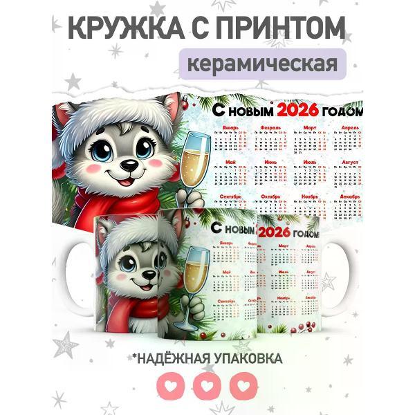 Изображение товара Кружка jojo print Новогодняя с принтом