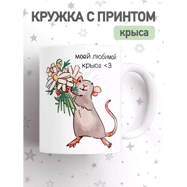 Изображение товара Кружка jojo print с приколом крыса