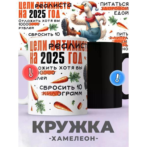 Изображение товара Кружка jojo print Новогодняя хамелеон с приколом гусь