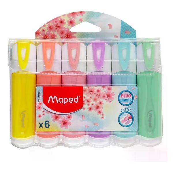 Изображение товара Маркер Hatber Набор перманентных маркеров 6 шт 1-5 мм