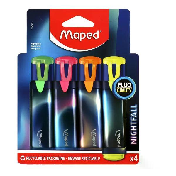 Изображение товара Маркер Hatber Набор перманентных маркеров 4 шт 1-5 мм