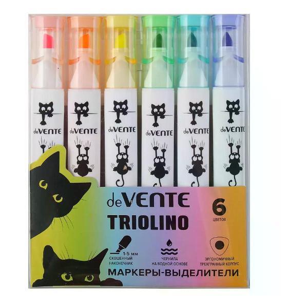 Изображение товара Маркер Hatber Набор перманентных маркеров 6 шт 1-5 мм