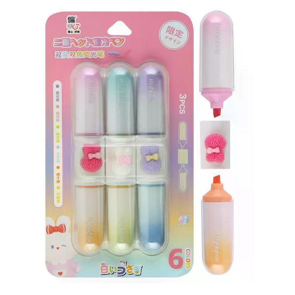 Изображение товара Маркер Hatber Набор перманентных маркеров 6 шт 1-4 мм