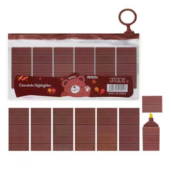 Изображение товара Маркер Hatber Набор перманентных маркеров 6 шт 1-4 мм