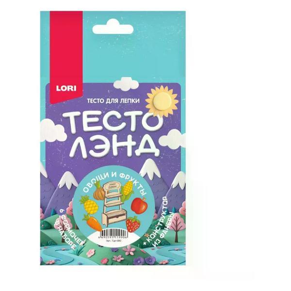 Изображение товара Тесто для лепки lori Тесто для лепки 6 цветов 24 гр формочки конструктор из фа