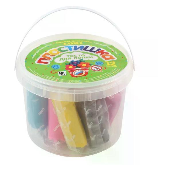 Изображение товара Тесто для лепки lori Тесто для лепки 12 цветов 288 гр формочки