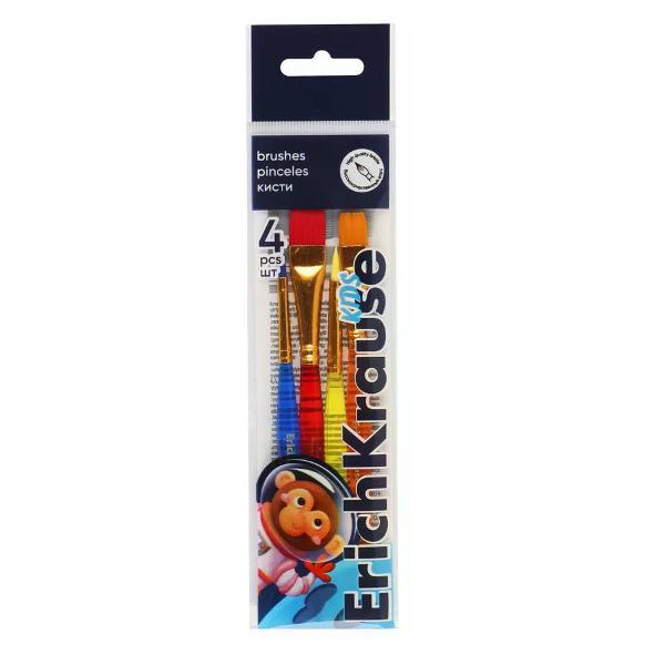 Изображение товара Кисть художественная нет бренда Набор кистей для рисования 4 шт