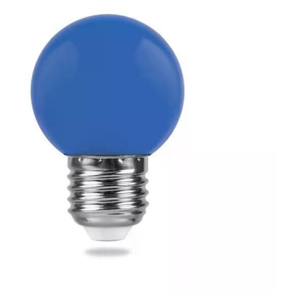 Изображение товара Умная лампочка NO NAME Светодиодная лампа 1 Вт E27 синяя матовая