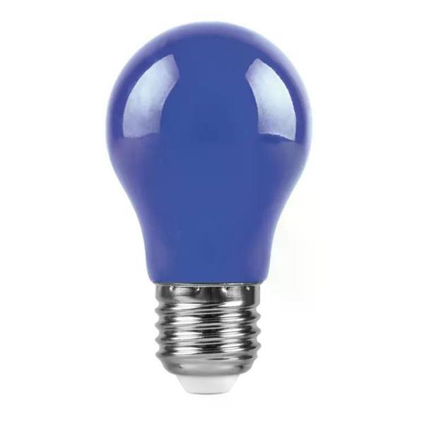 Изображение товара Умная лампочка NO NAME Светодиодная лампа груша 3 Вт E27/А синяя матовая