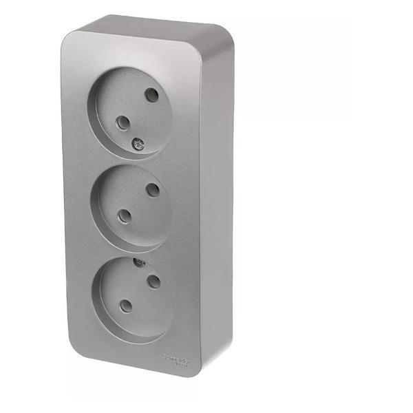 Изображение товара Умная розетка Schneider Electric Розетка тройная накладная
